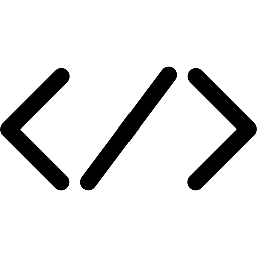 Custom code logo